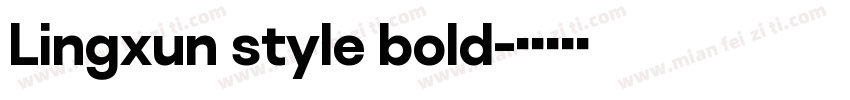 Lingxun style bold字体转换
